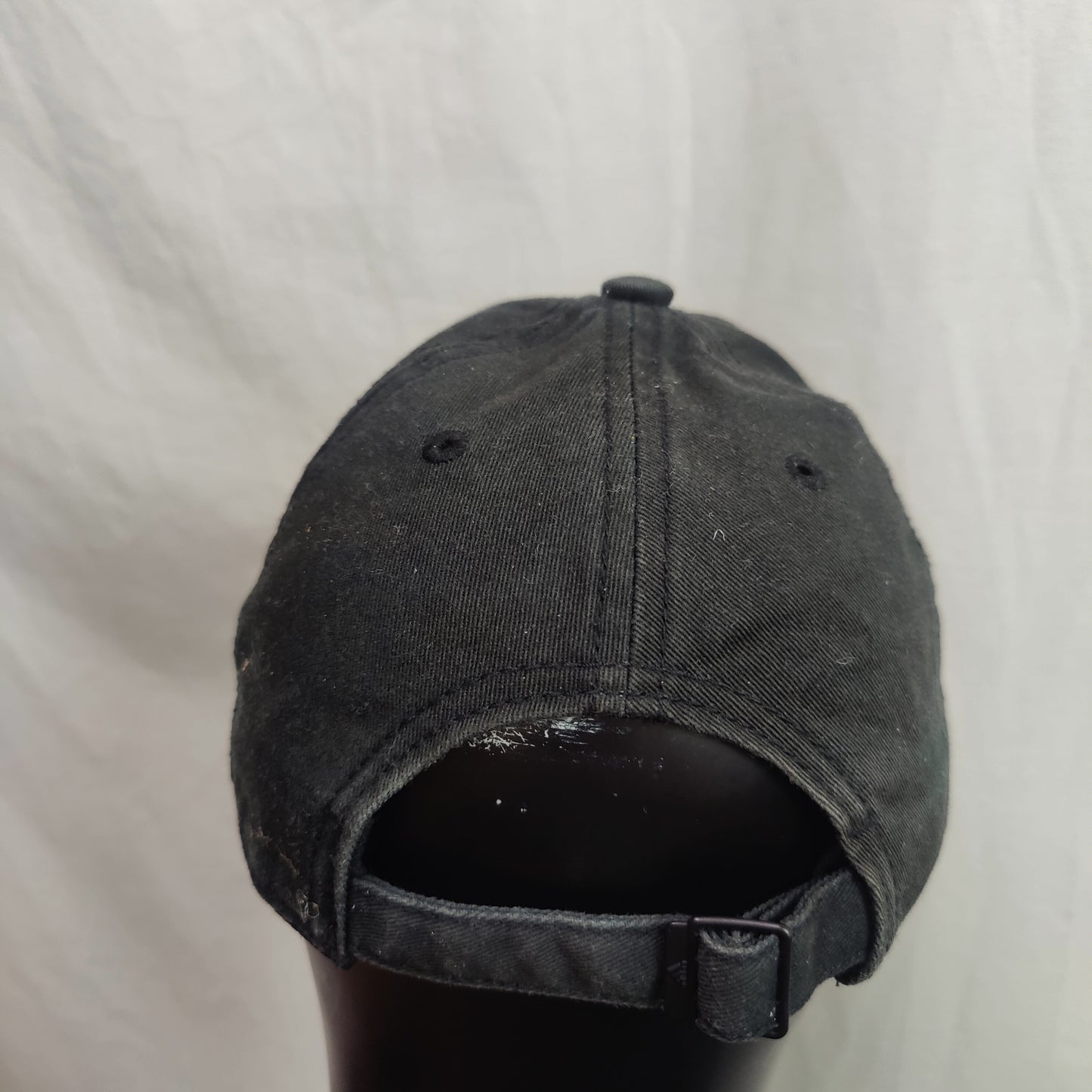 Adidas 3 Stripes Embroidered Black Baseball Cap Hat Men One Size