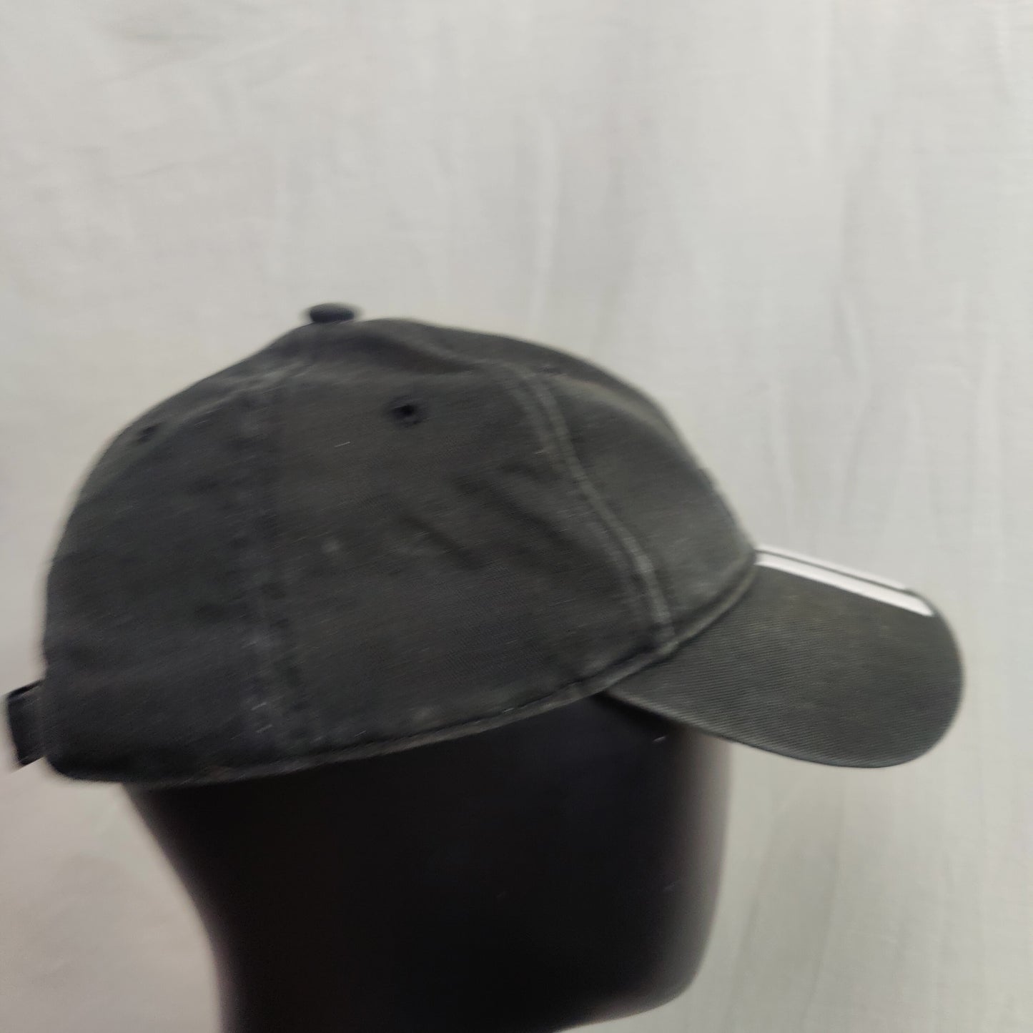 Adidas 3 Stripes Embroidered Black Baseball Cap Hat Men One Size