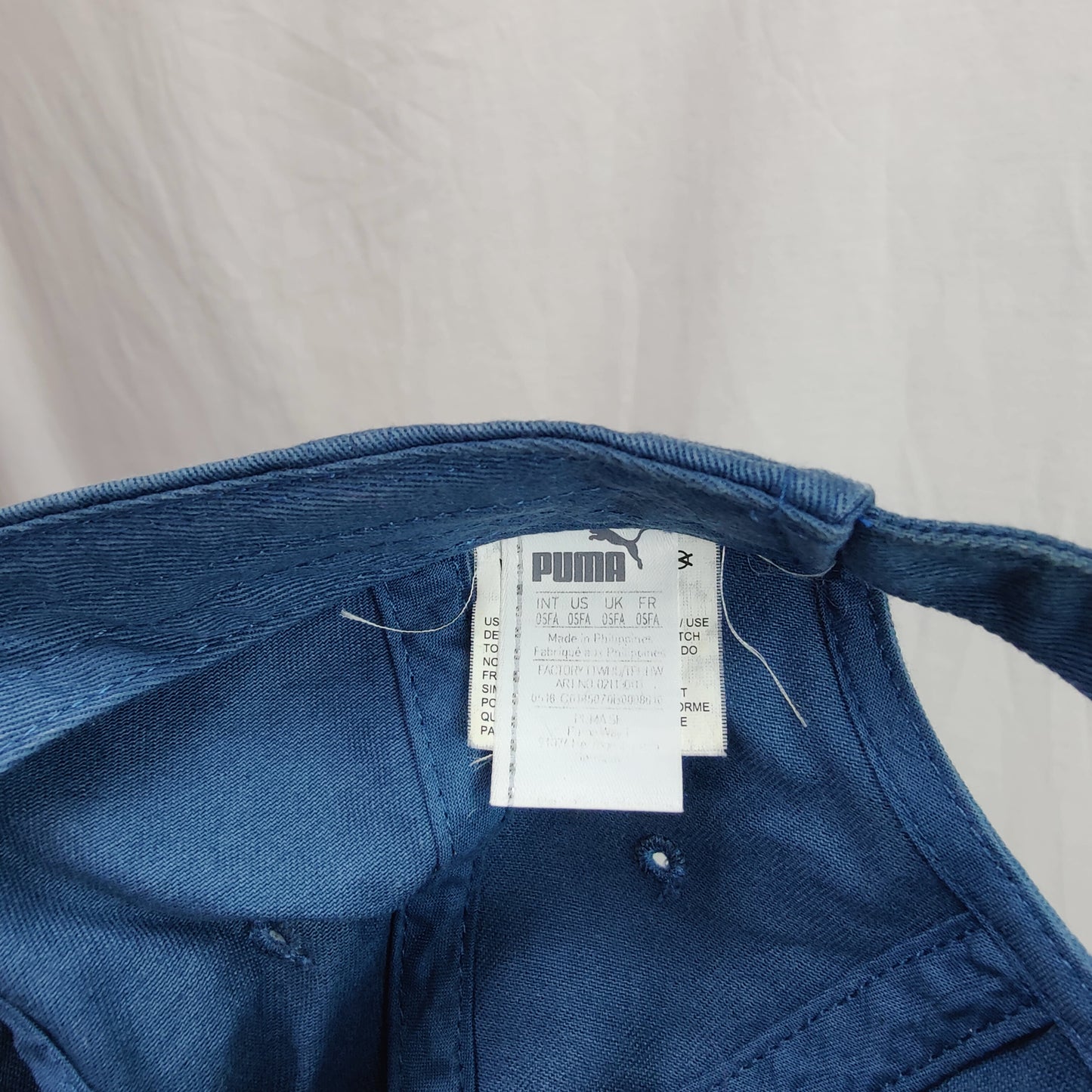 Puma Blue Italy Baseball Cap Hat Men One Size