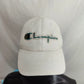 Champion Vintage White Embroidered Baseball Cap Hat Men One Size