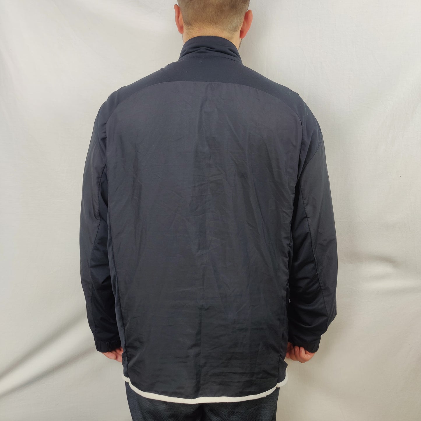 Nike Team Vintage Black Windbreaker Jacket Men Size XL