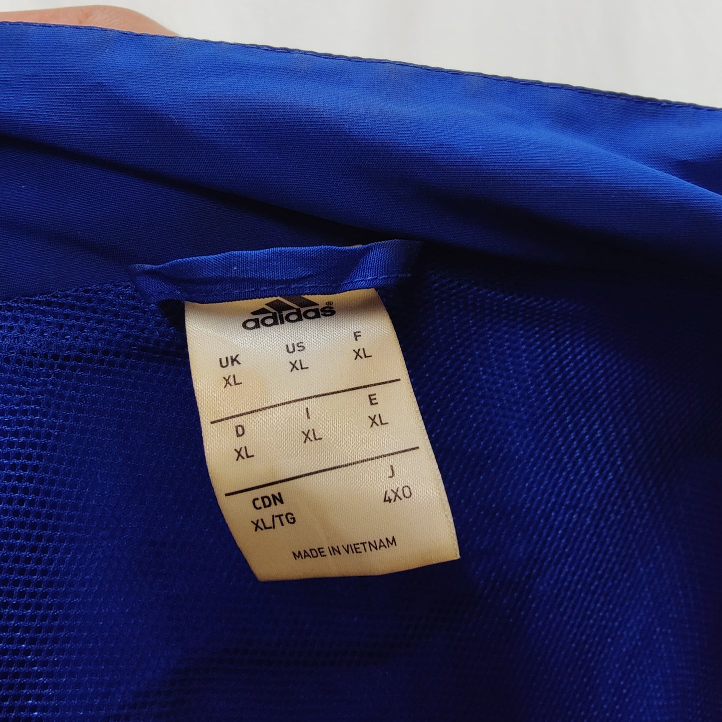 Adidas Manchester United 2015/16 Blue Track Jacket Men Size XL