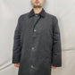 Brook Taverner Black Long Pea Coat Jacket Overcoat Men Size Large