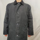 Brook Taverner Black Long Pea Coat Jacket Overcoat Men Size Large