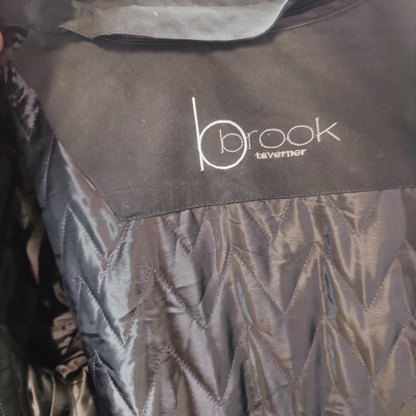 Brook Taverner Black Long Pea Coat Jacket Overcoat Men Size Large