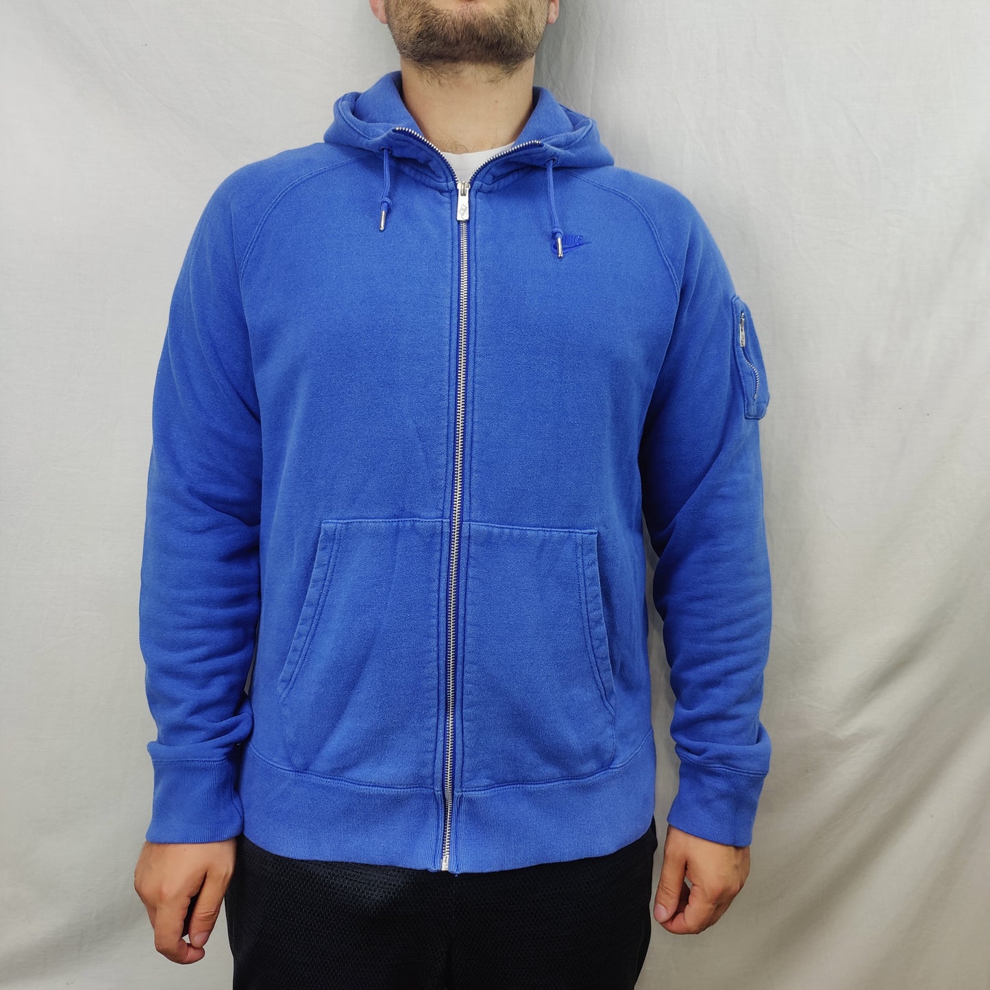 Nike Sportswear NSW Blue Full Zip Hoodie Men Size Large