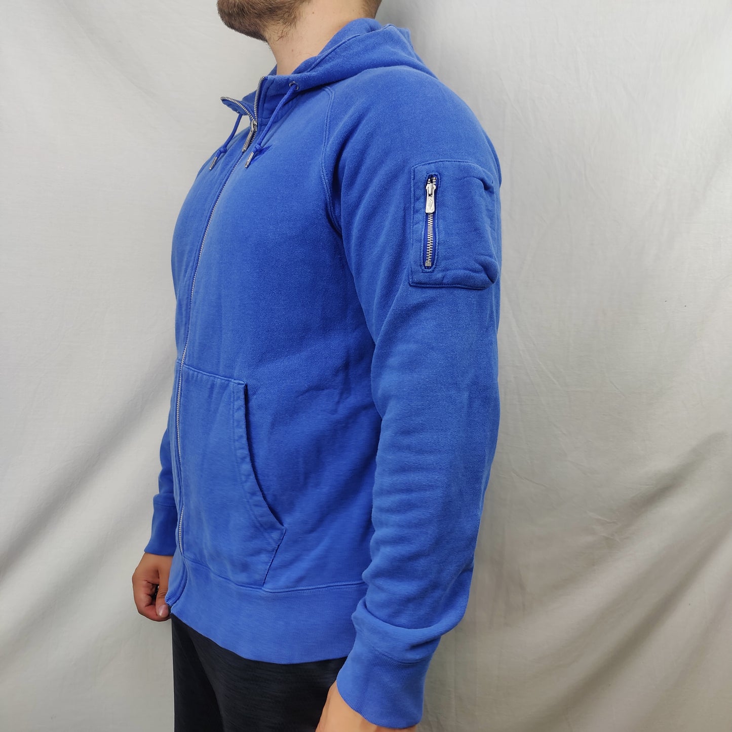 Nike Sportswear NSW Blue Full Zip Hoodie Men Size Large