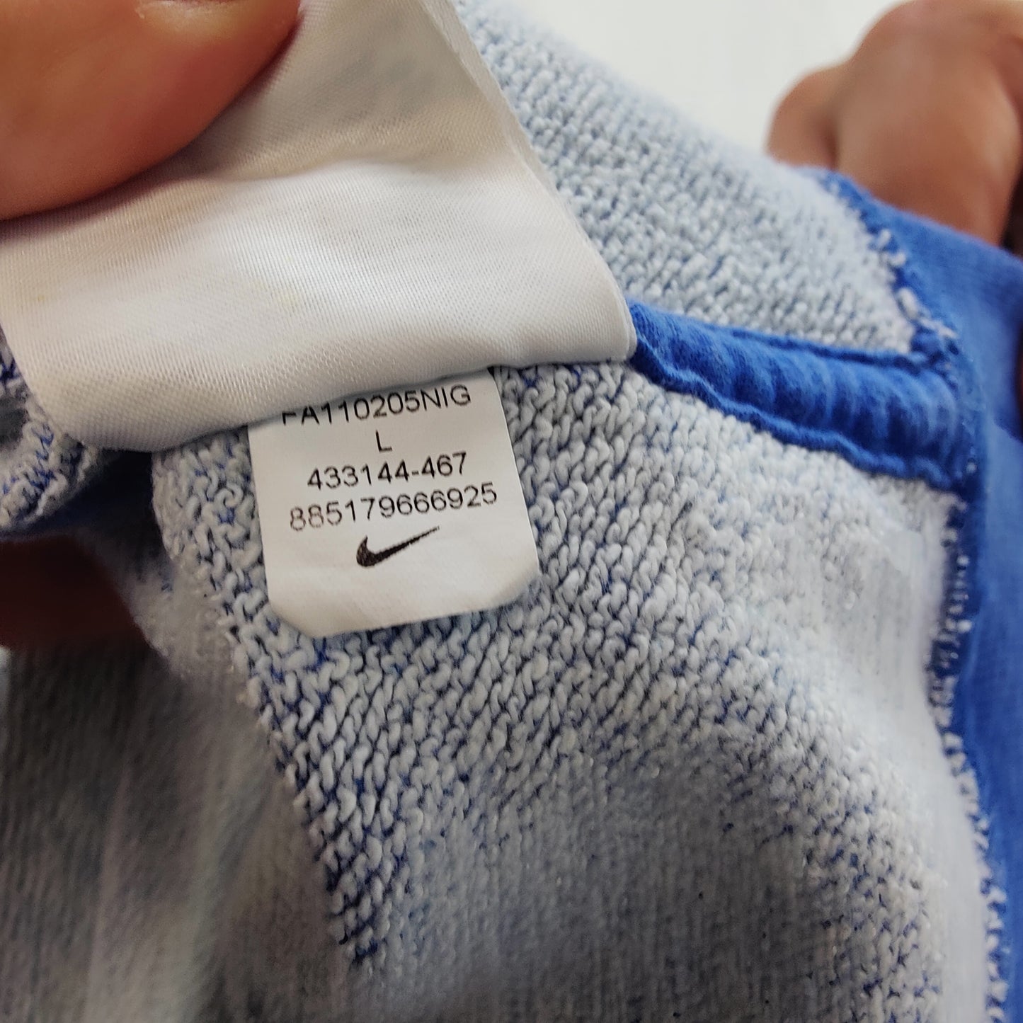 Nike Sportswear NSW Blue Full Zip Hoodie Men Size Large