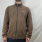 Columbia Sportswear Vintage Brown Full Zip Sweatshirt Men Size XXL