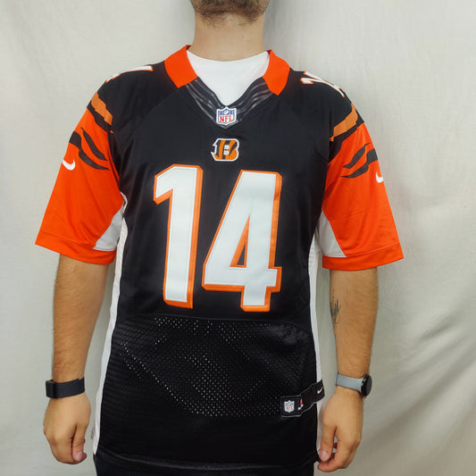 Nike Cincinnati Bengals Black/Orange 14 Dalton Jersey Shirt Men Size XL