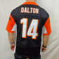 Nike Cincinnati Bengals Black/Orange 14 Dalton Jersey Shirt Men Size XL