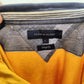 Tommy Hilfiger Vintage Yellow Long Sleeve Polo Shirt Men Size Large