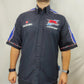 Official Crescent Suzuki Motorcycle Black Racing Pit Shirt GSXR Men Size Large