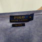 Polo Ralph Lauren Vintage Light Blue Cotton Knit V Neck Jumper Men XL