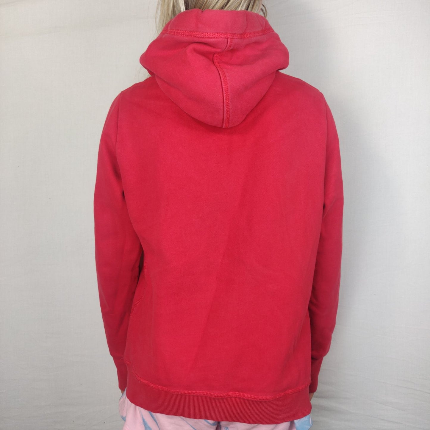 Superdry Vintage Red Pullover Hoodie Women Size Large