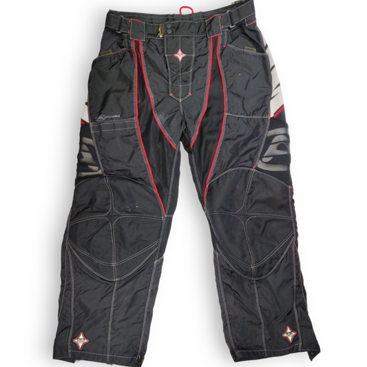 Angel Black Textile Padded Motorcycle Trousers Men Medium W34/L30