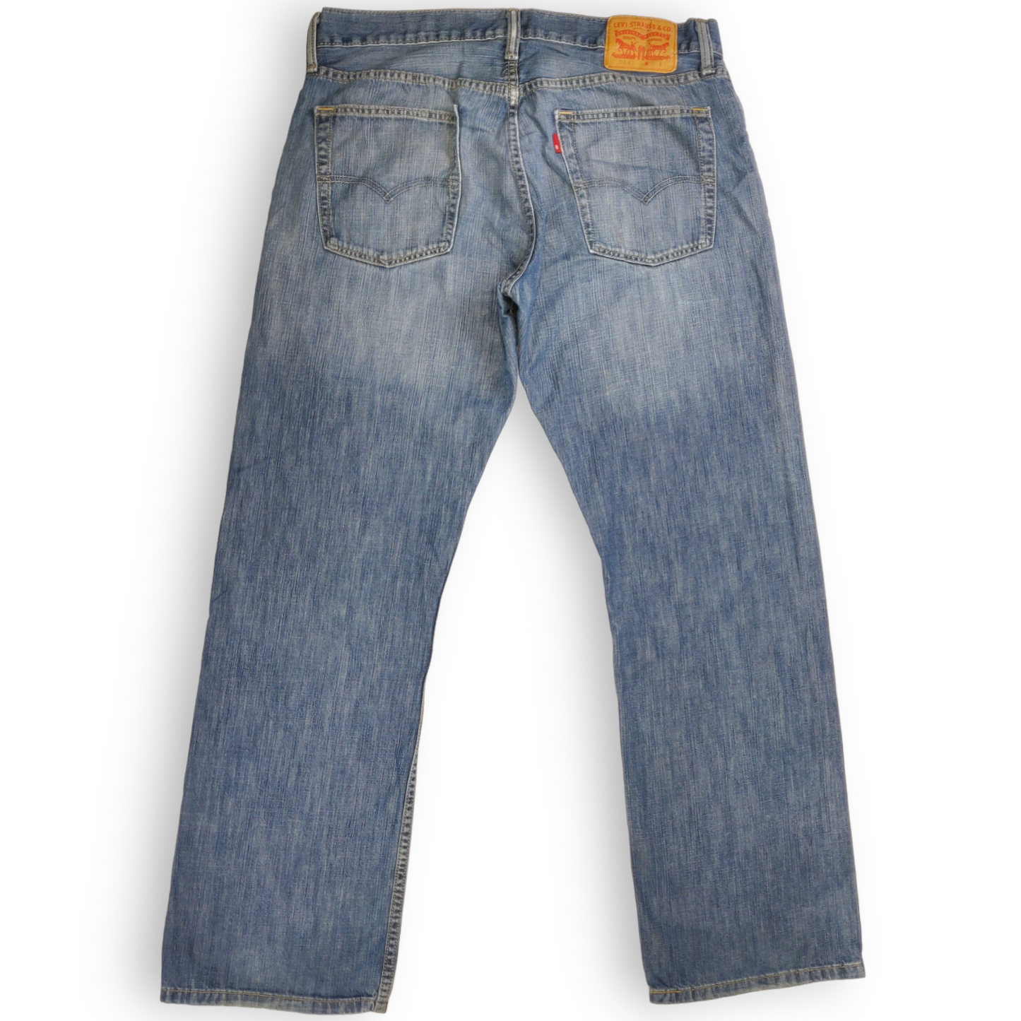 Levi's 514 Blue Stonewash Regular Straight Jeans Men Size W36/L32