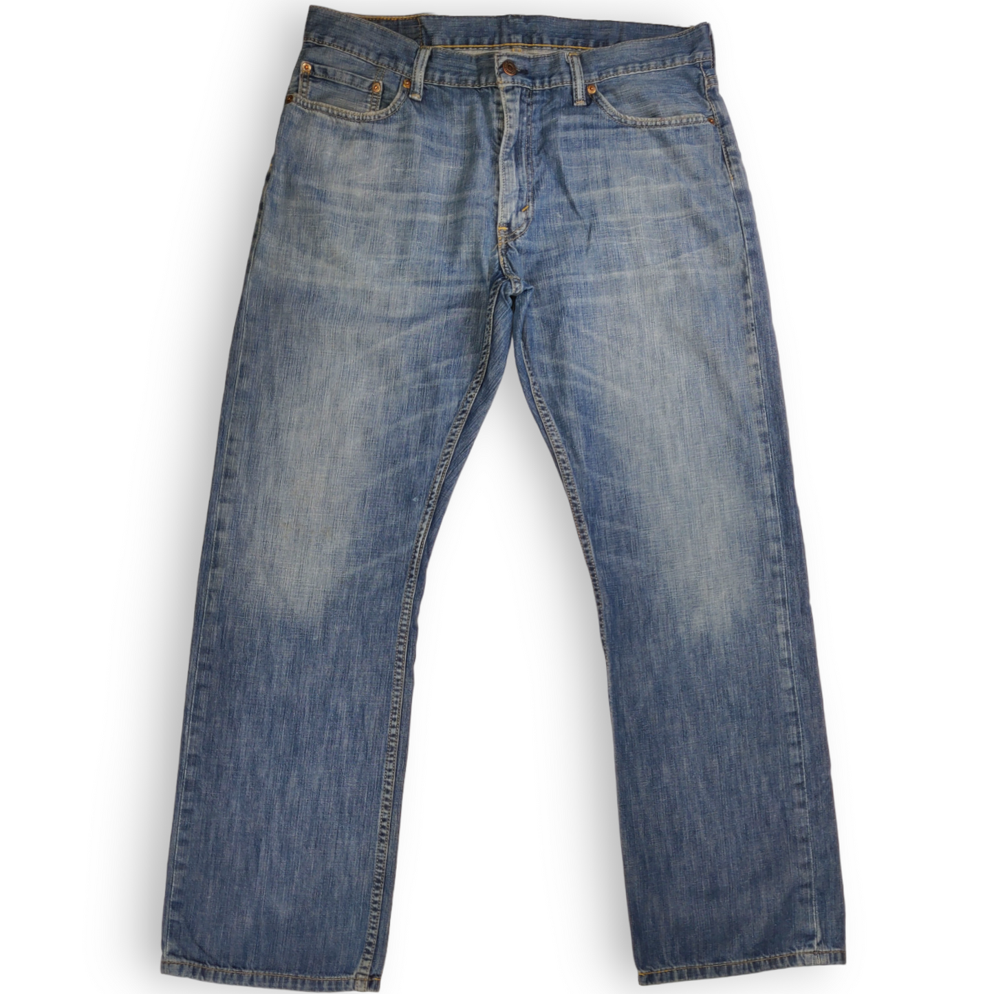 Levi's 514 Blue Stonewash Regular Straight Jeans Men Size W36/L32