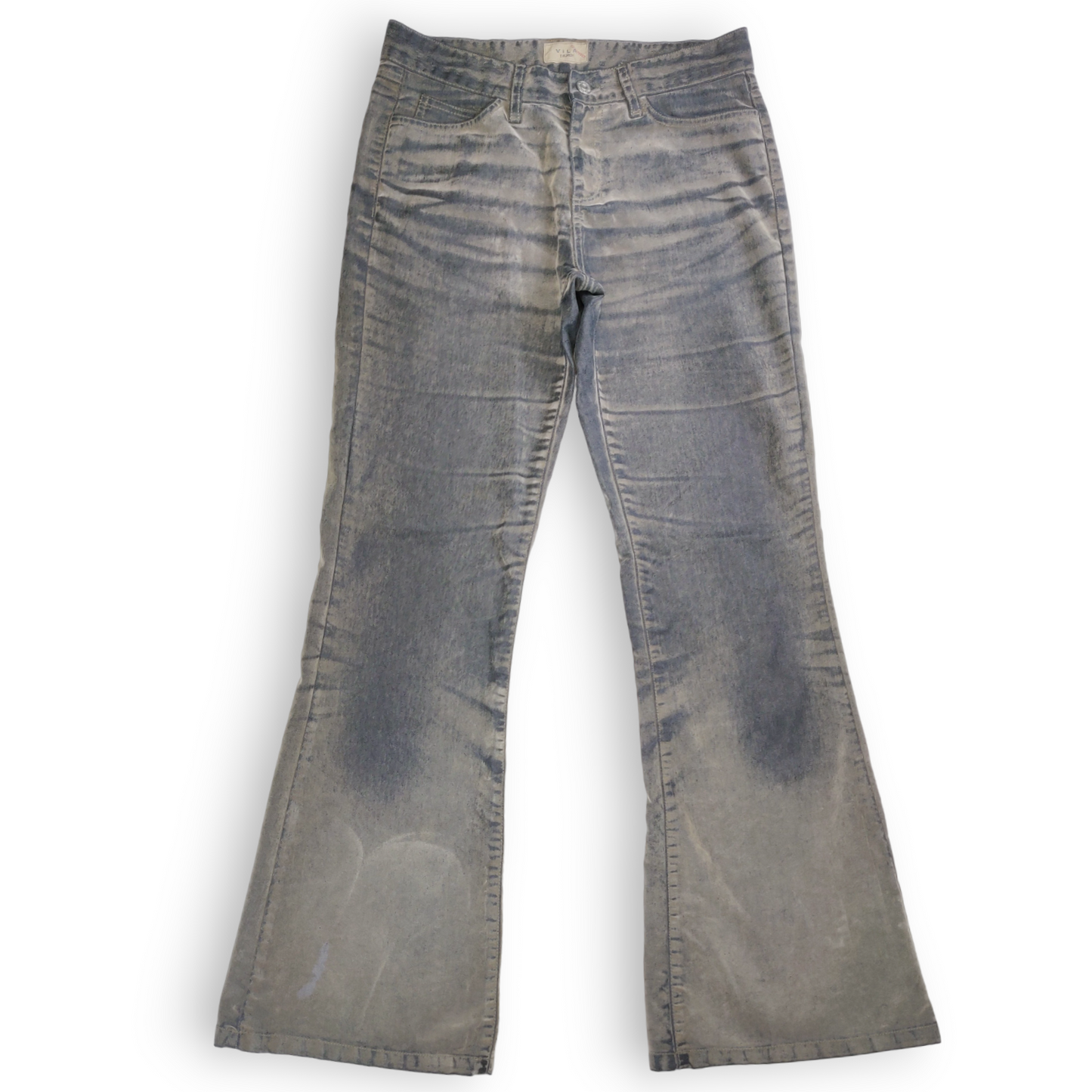 Vila Vintage Grey Flared Bootcut Jeans Women Size W30/L34