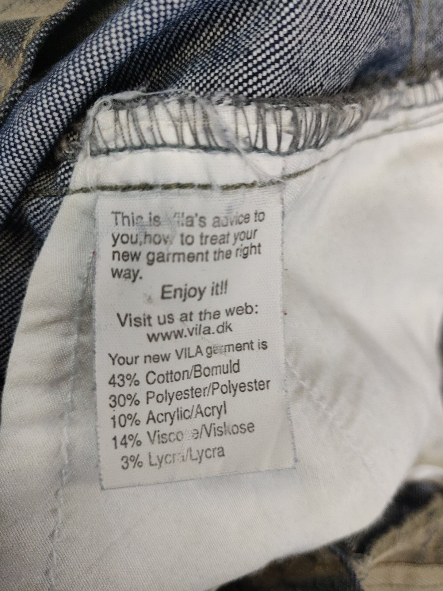 Vila Vintage Grey Flared Bootcut Jeans Women Size W30/L34