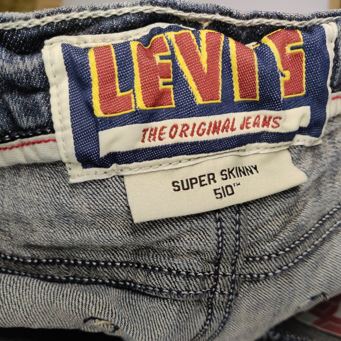 Levi's 510 Vintage USA Blue Super Skinny Jeans Men Size W34/L32