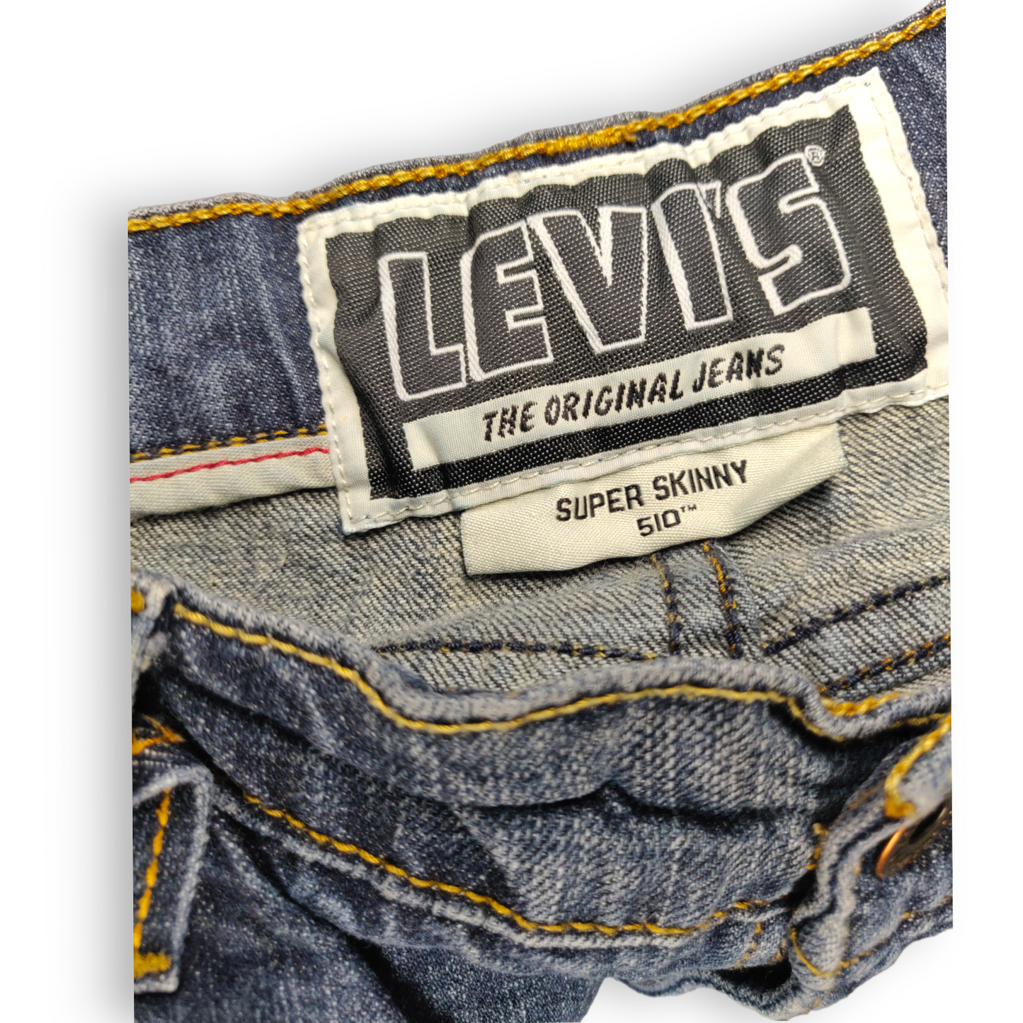 Levi Strauss 510 Vintage USA Blue Super Skinny Jeans Men Size W34/L32