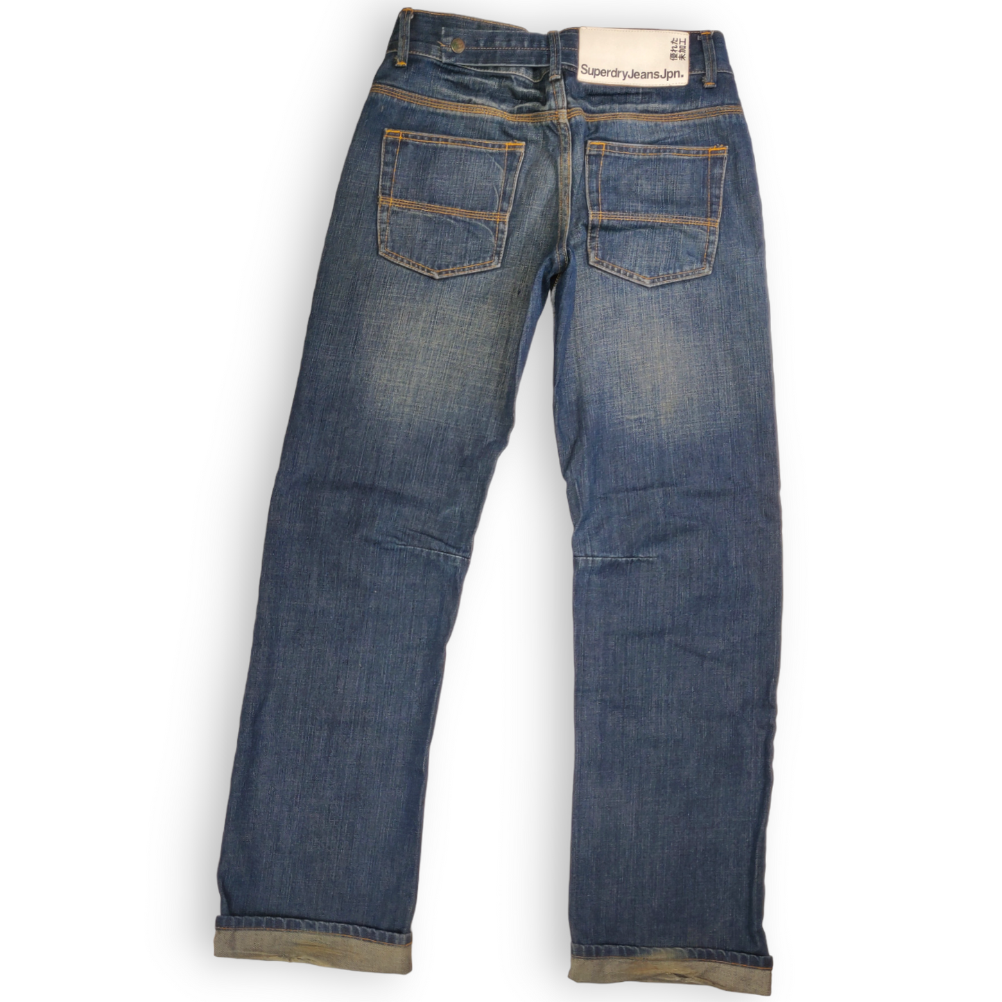 Superdry Vintage Blue Straight Fit Jeans Men Size W30/L32