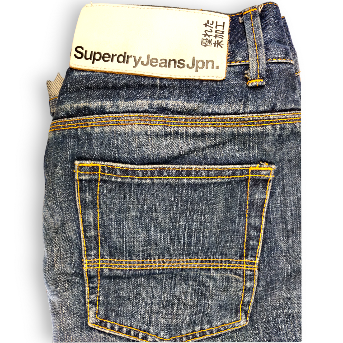 Superdry Vintage Blue Straight Fit Jeans Men Size W30/L32