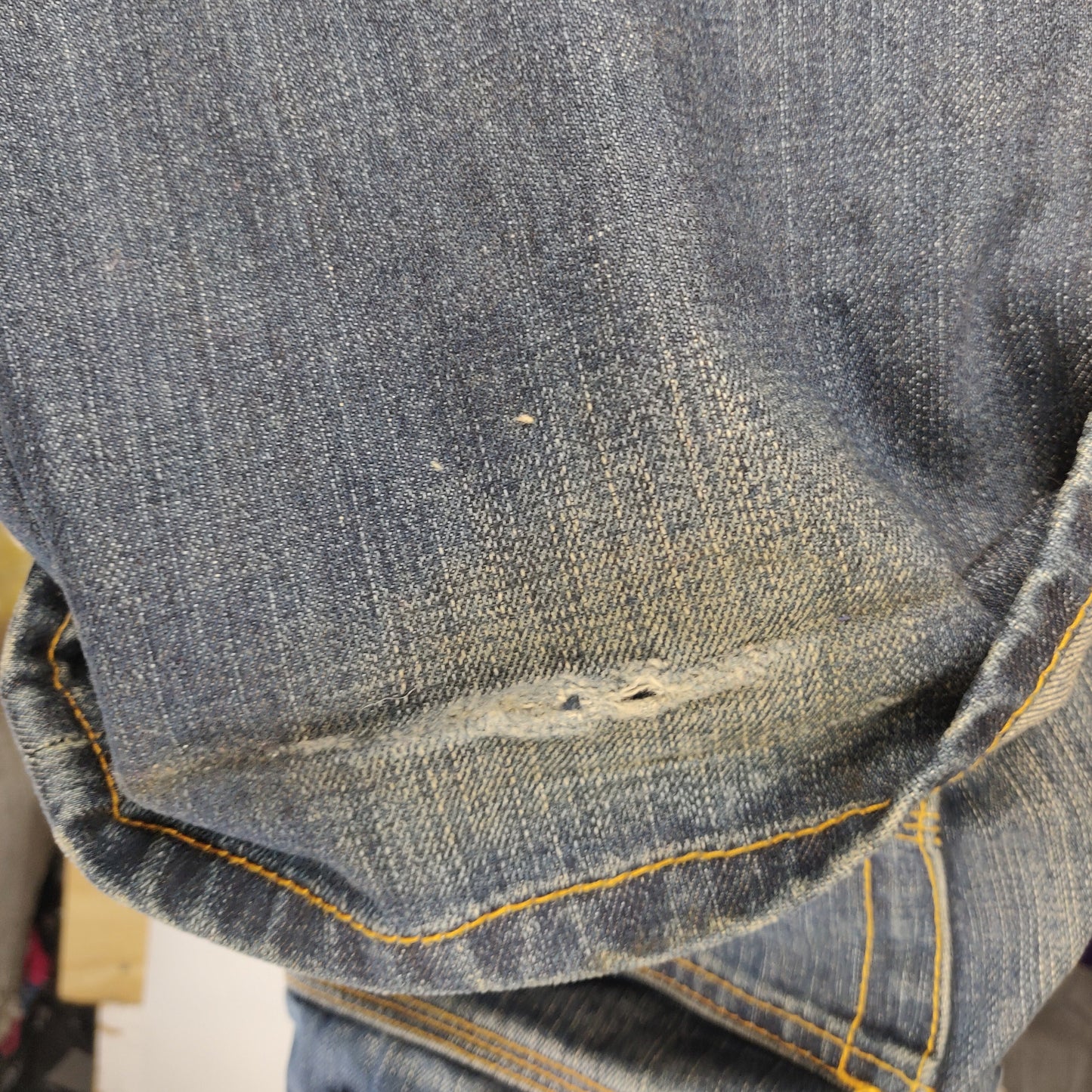 Superdry Vintage Blue Straight Fit Jeans Men Size W30/L32