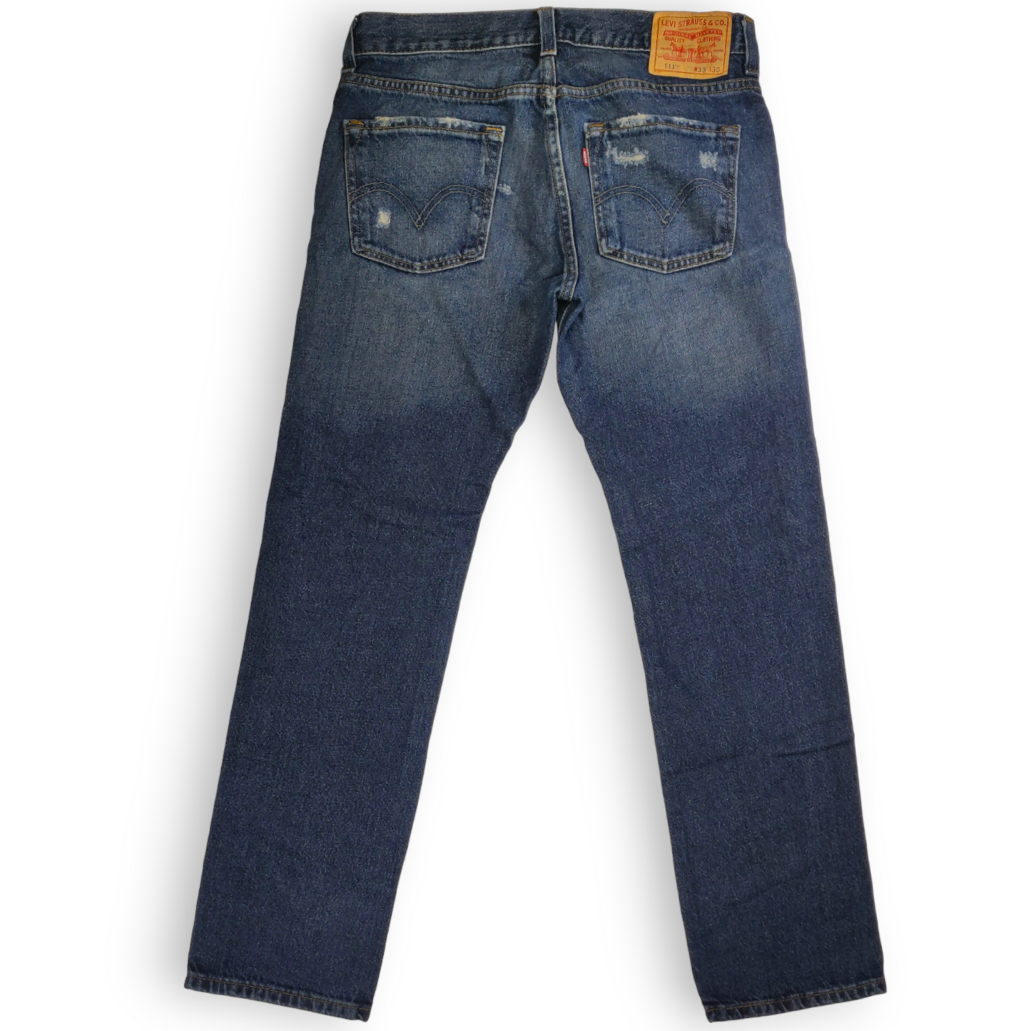 Levi's 511 Blue Distressed Skinny Jeans Men Size W33/L30