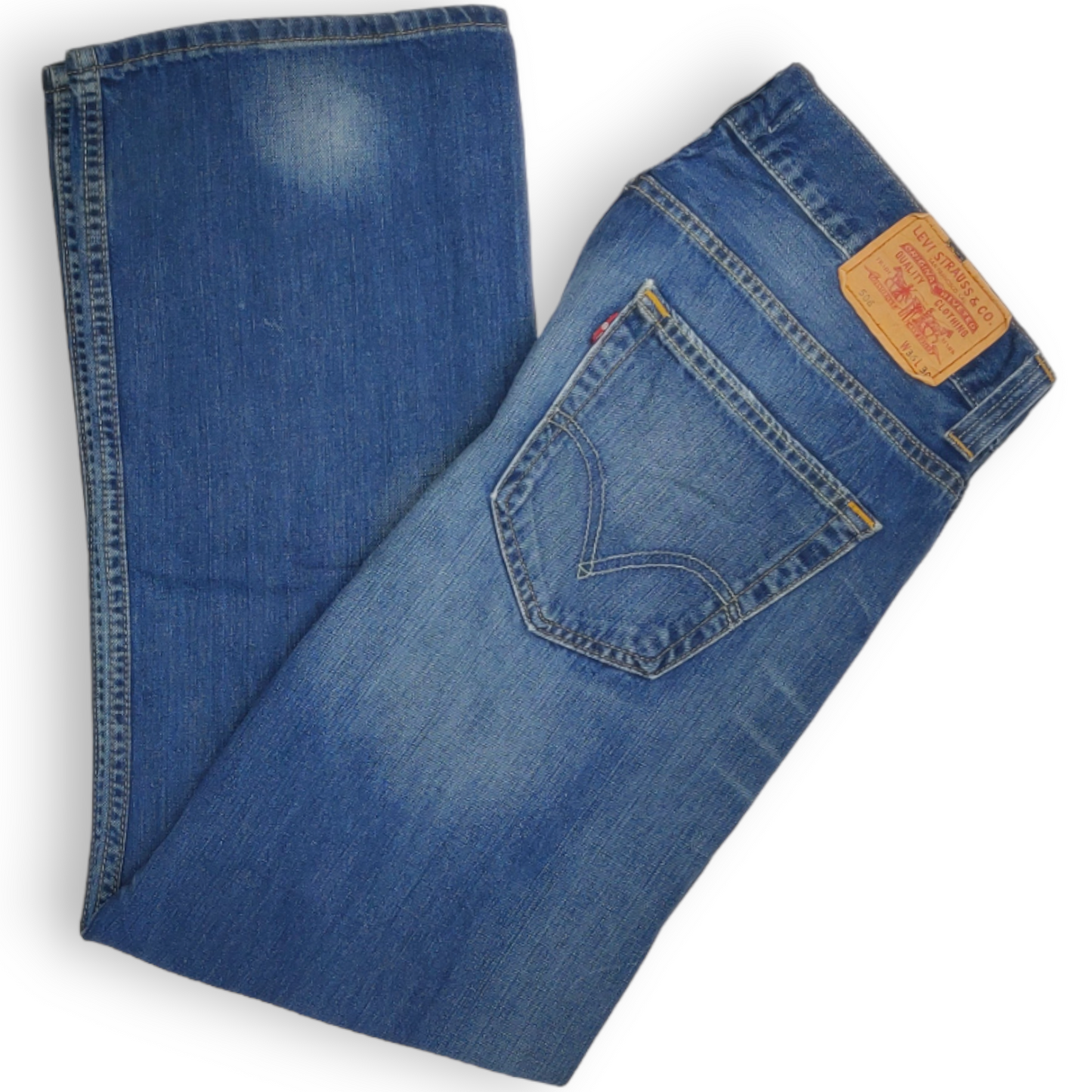Levi's 506 Blue Standard Fit Straight Leg Zip Fly Jeans Men Size W36/L30