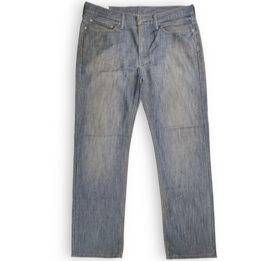 Levi's 514 Blue Stonewash Regular Fit Straight Jeans Men Size W36/L32