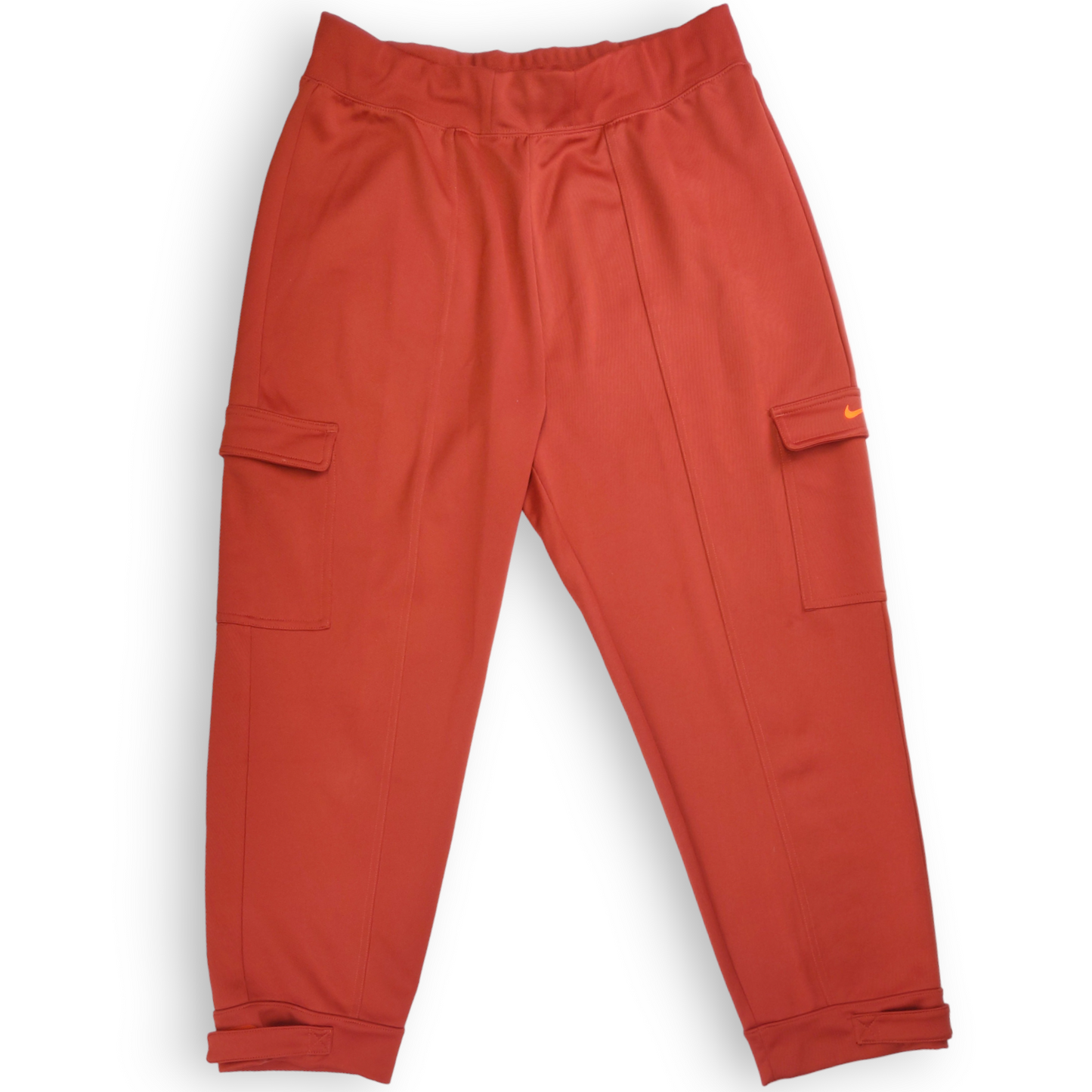 Nike NSW Swoosh Orange Cargo Joggers Trousers Women Size Large ~ CU5633-895