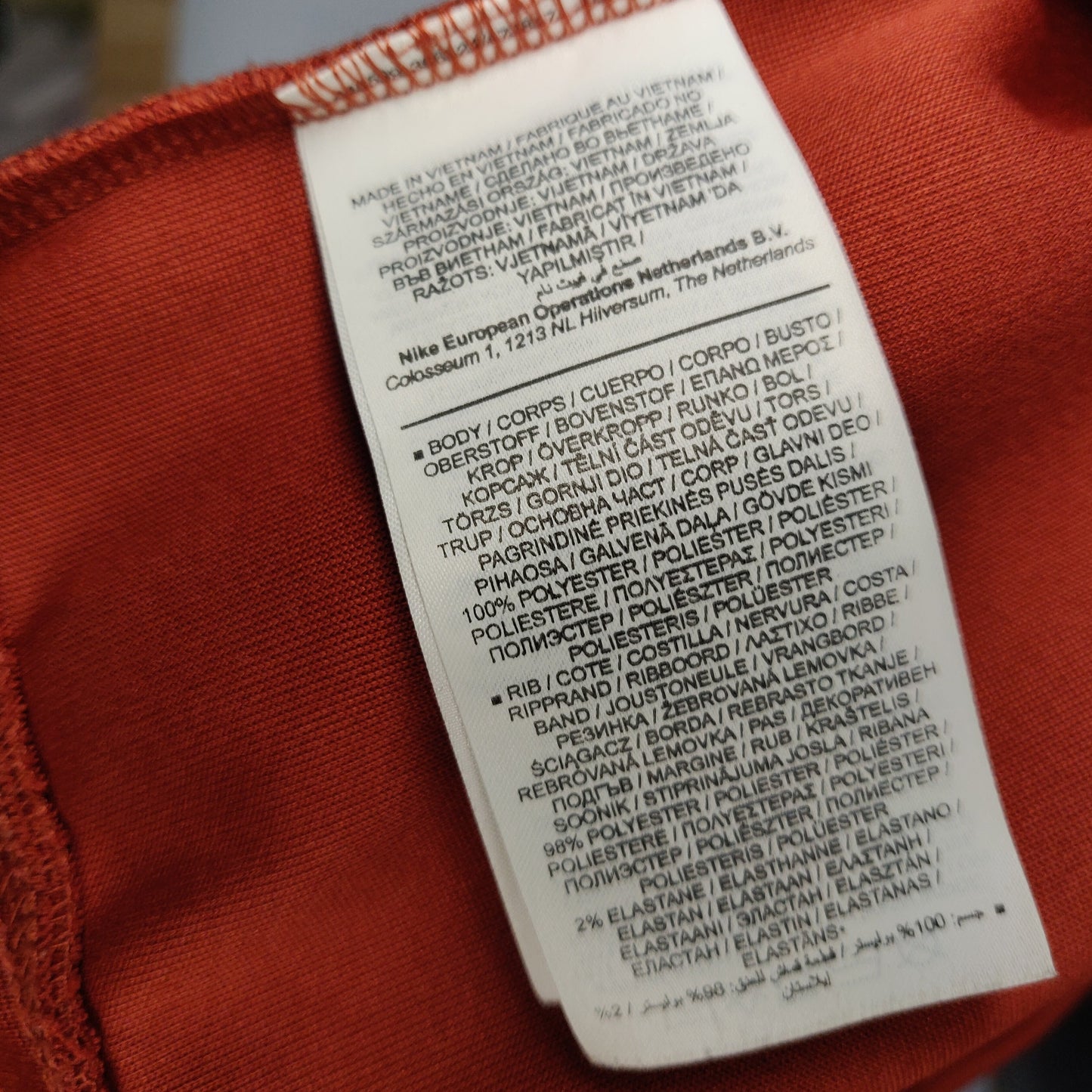 Nike NSW Swoosh Orange Cargo Joggers Trousers Women Size Large ~ CU5633-895