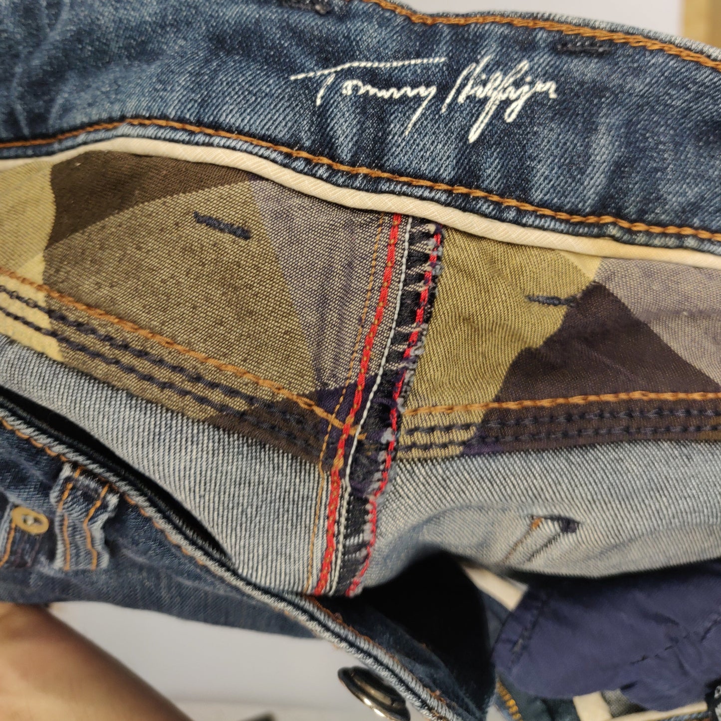 Tommy Hilfiger Vintage Blue Low Rise Skinny Jeans Men Size W29/L29