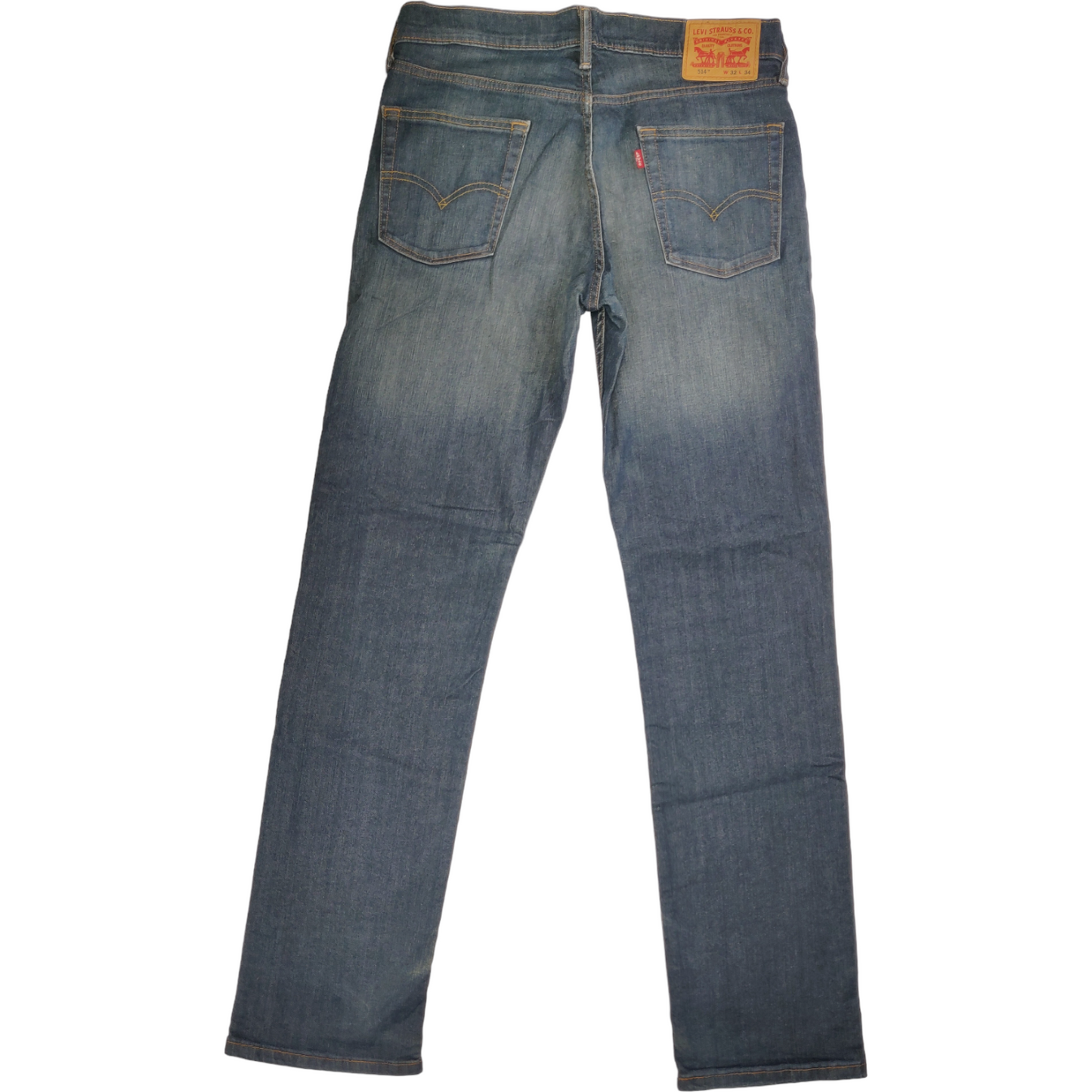 Levi's 514 Blue Slim Straight Jeans Men Size W32/L34