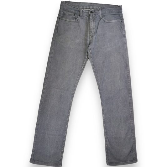 Levi's 514 Grey / Charcoal Black Slim Straight Jeans Men Size W33/W34