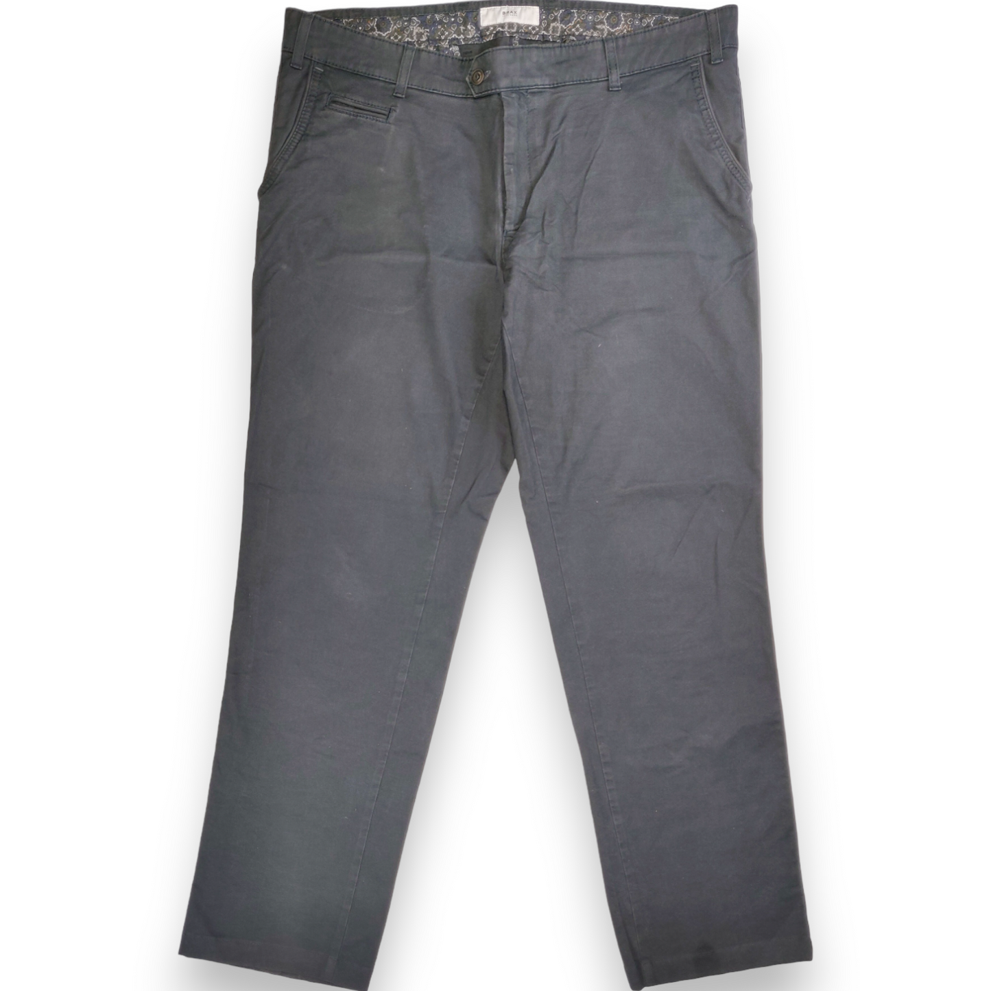 Brax Feel Good Grey Everest Chino Trousers Men Size W40/L32