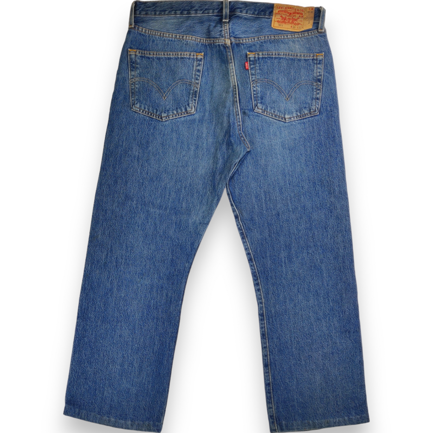 Levi's 501 Vintage USA Blue Straight Button Fly Jeans Men Size W36/L32