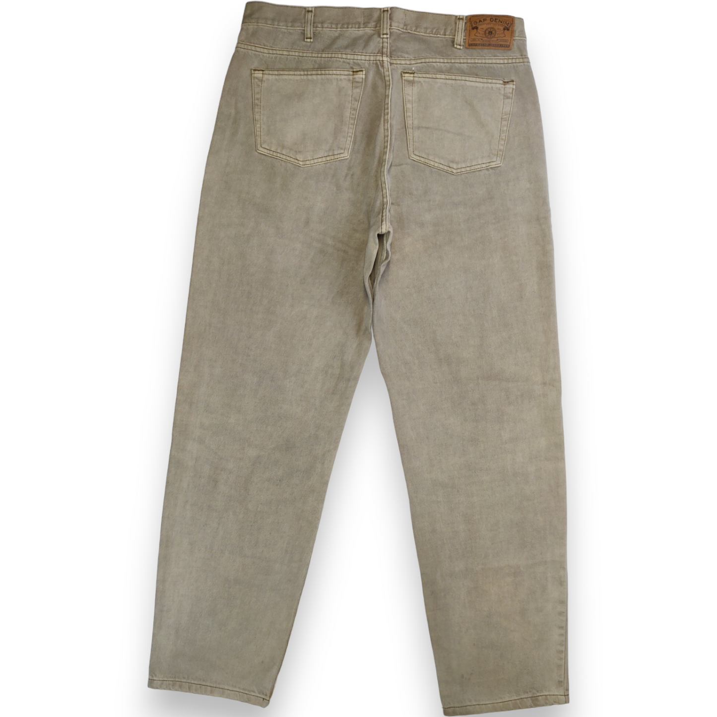 Gap Vintage Beige Easy Fit Tapered Jeans Men Size W36/L32