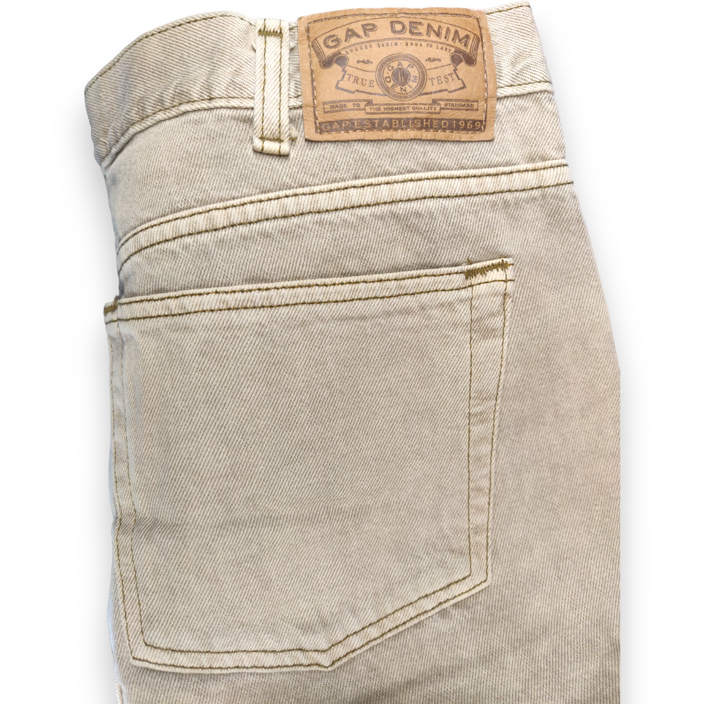 Gap Vintage Beige Easy Fit Tapered Jeans Men Size W36/L32