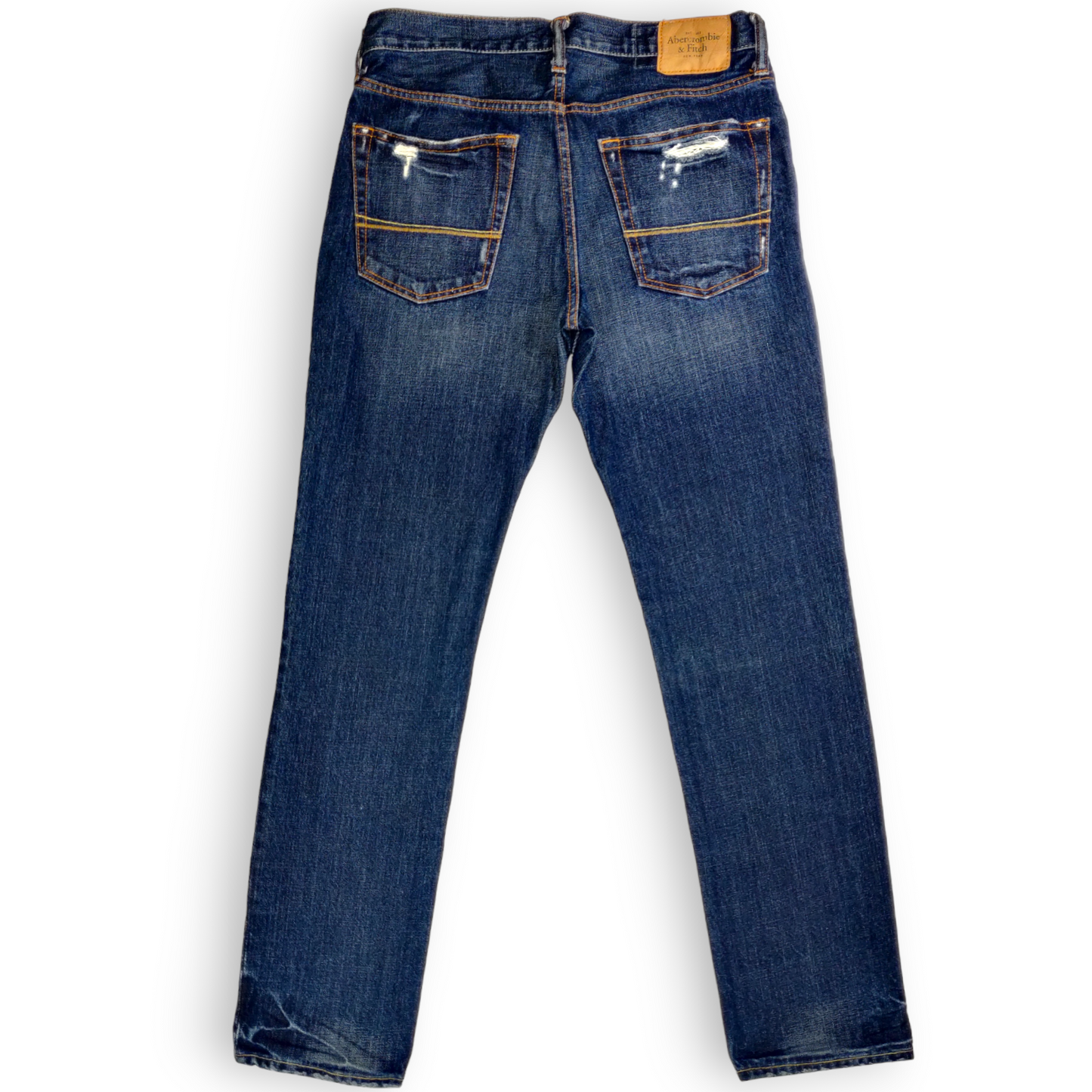 Abercrombie & Fitch Blue Straight Distressed Jeans Men Size W32/L32