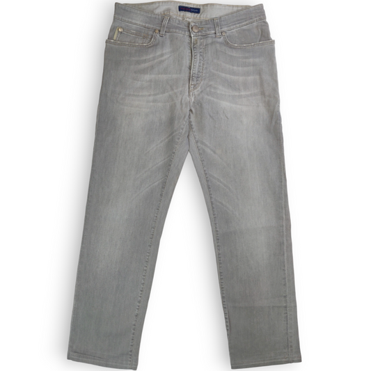 Trussardi Jeans Grey Straight Fit Stretch Jeans Men Size W32/L29