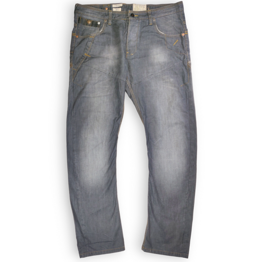 Next Twist 82° Batch Vintage Grey Tapered Jeans Men Size W36/L29