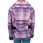 Cinoche Vintage Purple Wool Pea Coat Jacket Women Size Large (EU 44)