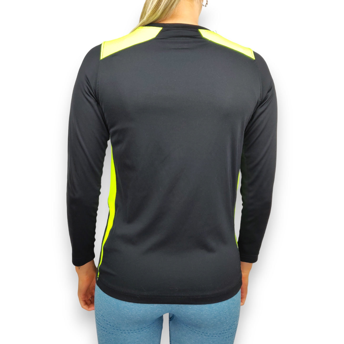 Nike Dri-Fit Black Long Sleeve Activewear Compression T-shirt Women Size Medium