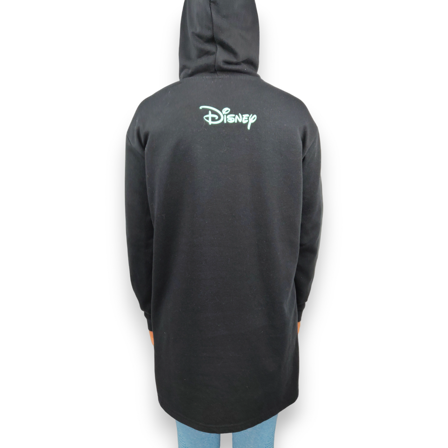 H&M Disney Mickey Mouse & Friends Black Pullover Dress Hoodie Women Size Small