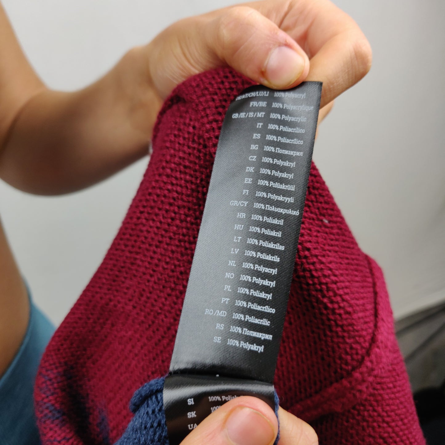 Supernatural Galaxy Red Blue Cardigan Jumper Women Size Small