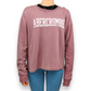 Abercrombie & Fitch Burgundy Crew Neck Pullover Sweatshirt Women Size Small