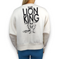 Disney The Lion King White Wide Cropped Pullover Sweatshirt Women Size Medium